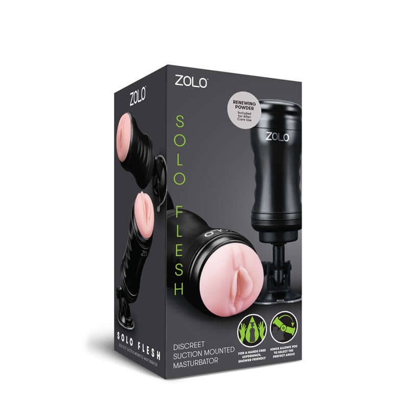 Zolo Solo - Flesh Vagina Stroker with Suction Base